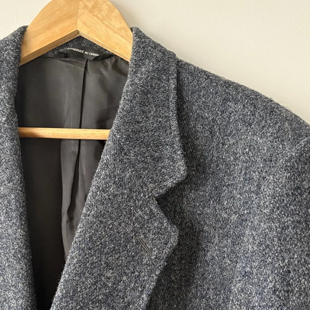 Harris Tweed Classic Grey Tweed Men's Blazer, Size 42R - Picture 6 of 9